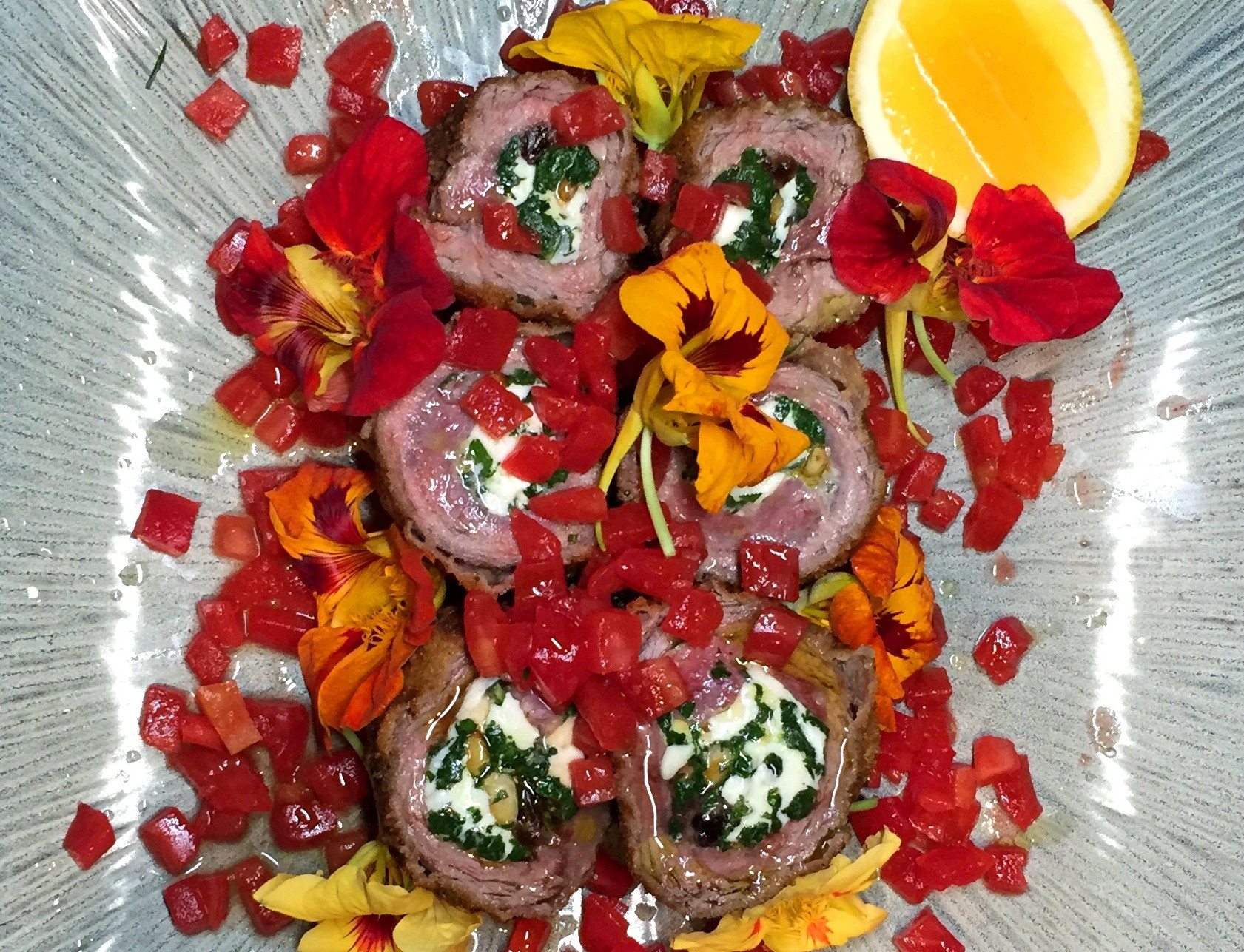 Beef Rollatini Plated e