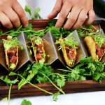 Josh Capon's Tuna tartare tacos