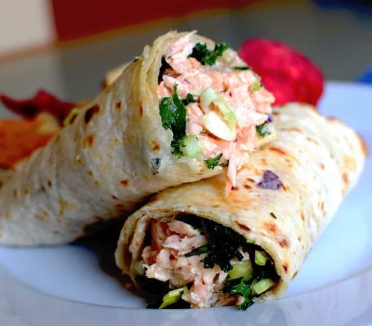 salmon salad wrap | BusyWifeBusyLife