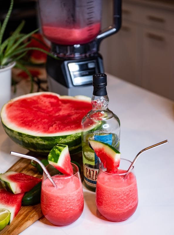 Watermelon and tequila cocktail